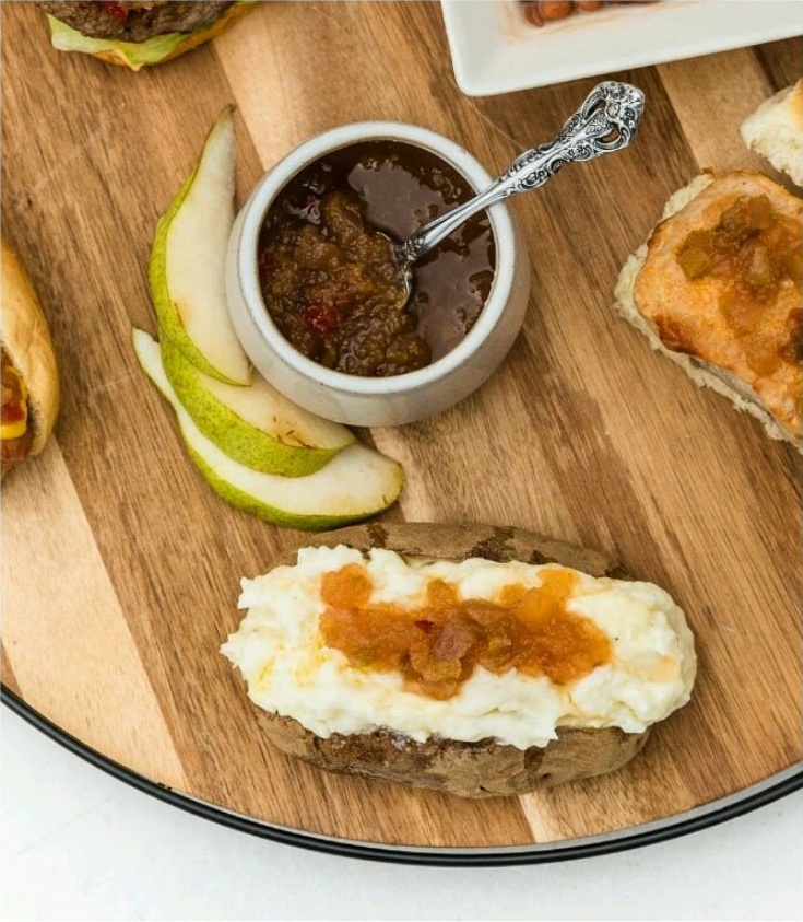 Baked Potato with Relish